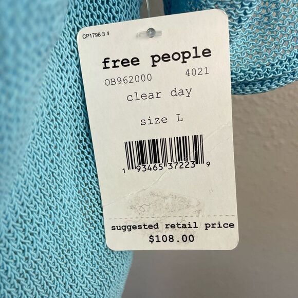 Free People Cardigan Style Swim/Summer Wrap Size L - Picture 5 of 7